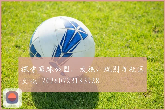 探索篮球公园：设施、规则与社区文化_20260723183928